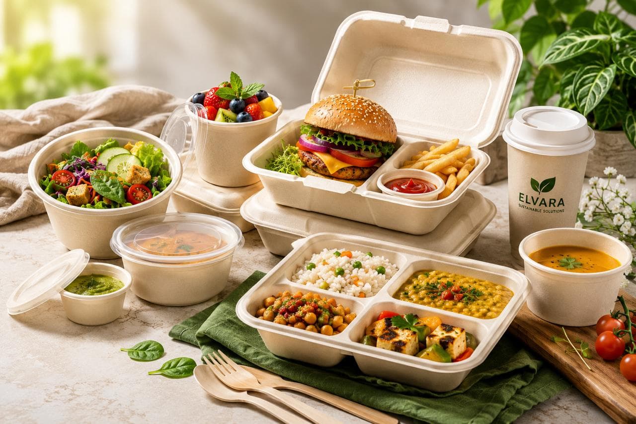 Elvara Biodegradable Tableware